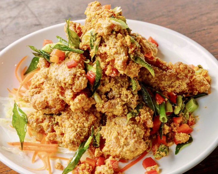 Salted Egg Yolk Deep Fried Chicken Ribs